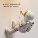 GobekUsa Astronaut Moon Wall Lamp: Modern Minimalist Kids Bedroom Background Light