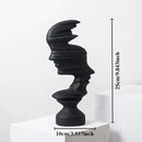 GobekUsa Abstract Human Face Sculpture for Nordic Style Home Decor & Office Handicraft Gift