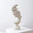 GobekUsa Abstract Human Face Sculpture for Nordic Style Home Decor & Office Handicraft Gift