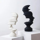 GobekUsa Abstract Human Face Sculpture for Nordic Style Home Decor & Office Handicraft Gift