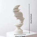 GobekUsa Abstract Human Face Sculpture for Nordic Style Home Decor & Office Handicraft Gift