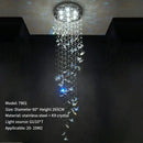 GobekUsa Crystal Butterfly Rotating Chandelier for Modern Light Luxury Villas