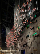 GobekUsa Crystal Cube Pendant Light: Modern Designer Chandelier for Home & Hotel Settings