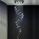 GobekUsa Crystal Staircase Chandelier: Luxury LED Hanging Lamps for Modern Living Room