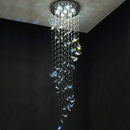 GobekUsa Crystal Staircase Chandelier: Luxury LED Hanging Lamps for Modern Living Room