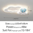 GobekUsa Cloud Airplane Chandelier: Modern Kids Bedroom Ceiling Lights
