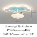 GobekUsa Cloud Airplane Chandelier: Modern Kids Bedroom Ceiling Lights