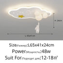 GobekUsa Cloud Airplane Chandelier: Modern Kids Bedroom Ceiling Lights