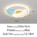 GobekUsa Cloud Airplane Chandelier: Modern Kids Bedroom Ceiling Lights