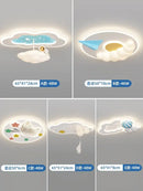 GobekUsa Cloud Airplane Chandelier: Modern Kids Bedroom Ceiling Lights