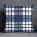 Modern blue geometric floral design pillowcase living room cushion by Decorbites