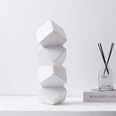 GobekUsa Geometric Square Sculpture Stack Figurine Home Decoration Accessory