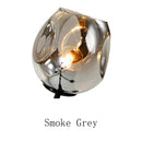 GobekUsa Glass Black/Gold Pendant LED Lights for Living Room Bedroom - Luminaire Suspendu