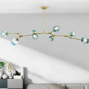 GobekUsa Glass Black/Gold Pendant LED Lights for Living Room Bedroom - Luminaire Suspendu