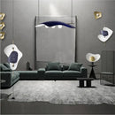 GobekUsa Glass Bubble Chandelier LED Nordic Design for Home Room in Blue