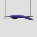 GobekUsa Glass Bubble Chandelier LED Nordic Design for Home Room in Blue