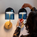 GobekUsa Blue Glass Wall Sconce Lamps | Designer Luxury Home Decor Light Fixture
