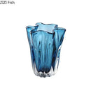 GobekUsa Blue Glass Hydroponic Vase: Modern Desk Floral Decor & Room Aesthetic
