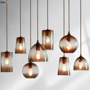 GobekUsa Glass LED Pendant Lamp: Modern Nordic Style Hanging Light for Home, Cafe, or Bar
