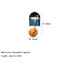 GobekUsa Blue Glass Wall Lamp: Luxury Room Decor Light Fixture