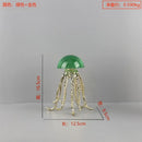 GobekUsa Crystal Jellyfish Sculpture - Marine Organism Figurine for Home Decor