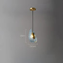 Copper Glass Chandelier with G9 Base - Modern Dining Room Pendant