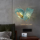 Copper Glass Chandelier with G9 Base - Modern Dining Room Pendant