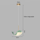 GobekUsa Dolphin Chandelier: Modern Luxury Pendant Light for Living Room and Children's Bedroom