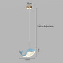 GobekUsa Dolphin Chandelier: Modern Luxury Pendant Light for Living Room and Children's Bedroom