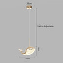 GobekUsa Dolphin Chandelier: Modern Luxury Pendant Light for Living Room and Children's Bedroom