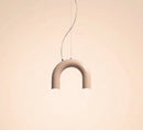 GobekUsa Blue Metal Arch Chandelier Pendant Light - Modern Design for Home Décor