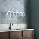 GobekUsa Blue Metal Arch Chandelier Pendant Light - Modern Design for Home Décor