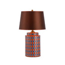 GobekUsa Blue/Orange Ceramic Table Lamp LED E27 Modern Minimalist Desk Light