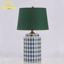 GobekUsa Blue/Orange Ceramic Table Lamp LED E27 Modern Minimalist Desk Light