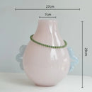 GobekUsa Glass Geometric Flower Vase Home Decor Art Bottle Floral Arrangement Accessory