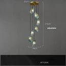 GobekUsa Blue Queen Crystal Glass Ceiling Chandelier for Bedroom