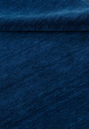 Modern Blue Solid Design Hand Loomed Wool Area Rug