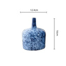 GobekUsa Blue Ceramic Vase Porcelain Pot Flower Arrangement Home Decor Accessories