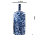 GobekUsa Blue Ceramic Vase Porcelain Pot Flower Arrangement Home Decor Accessories