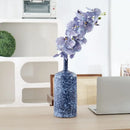 GobekUsa Blue Ceramic Vase Porcelain Pot Flower Arrangement Home Decor Accessories