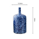 GobekUsa Blue Ceramic Vase Porcelain Pot Flower Arrangement Home Decor Accessories