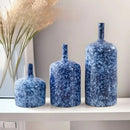 GobekUsa Blue Ceramic Vase Porcelain Pot Flower Arrangement Home Decor Accessories