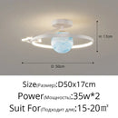 GobekUsa Blue Star LED Pendant Light for Home Decor