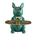 GobekUsa Bulldog Storage Tray Coin Bank Key Holder Modern Statue Figurine