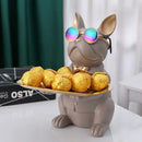 GobekUsa Bulldog Storage Tray Coin Bank Key Holder Modern Statue Figurine