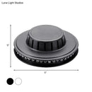 GobekUsa Modern UFO Karaoke Bar Wall Light with Flashing RGB LED in Black/White