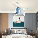 GobekUsa Kids' Helicopter Ceiling Fan with LED Light Chandelier - Modern Aircraft Design