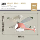 GobekUsa Kids' Helicopter Ceiling Fan with LED Light Chandelier - Modern Aircraft Design