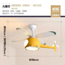 GobekUsa Kids' Helicopter Ceiling Fan with LED Light Chandelier - Modern Aircraft Design