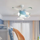 GobekUsa Kids' Helicopter Ceiling Fan with LED Light Chandelier - Modern Aircraft Design